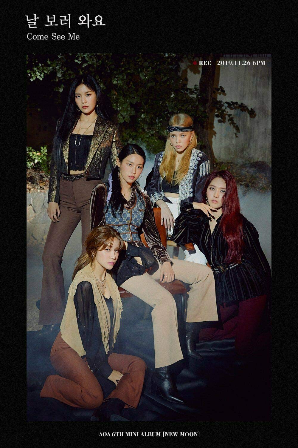 AOA へジョン　公式フォトカード　NEW MOON Amazon.com: AOA 'New Moon' 6th Mini Album CD+1p Folding Post